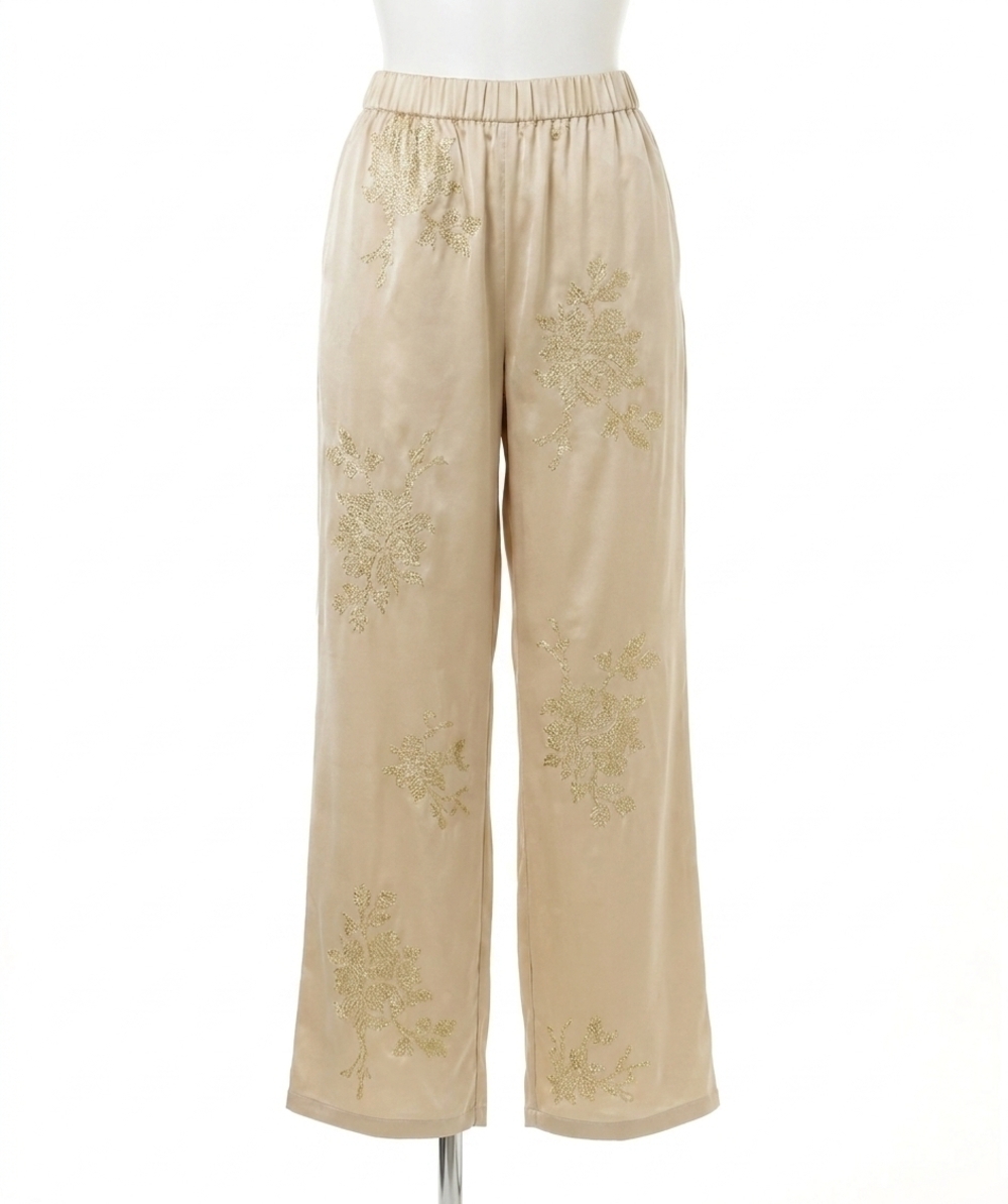 NEW ESQUALO sherica sequin trousers in champagne